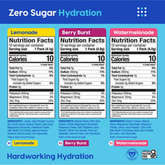 HYDRANT Hydrate zero sugar electrolyte stick packets with refreshing flavor for easy hydration.