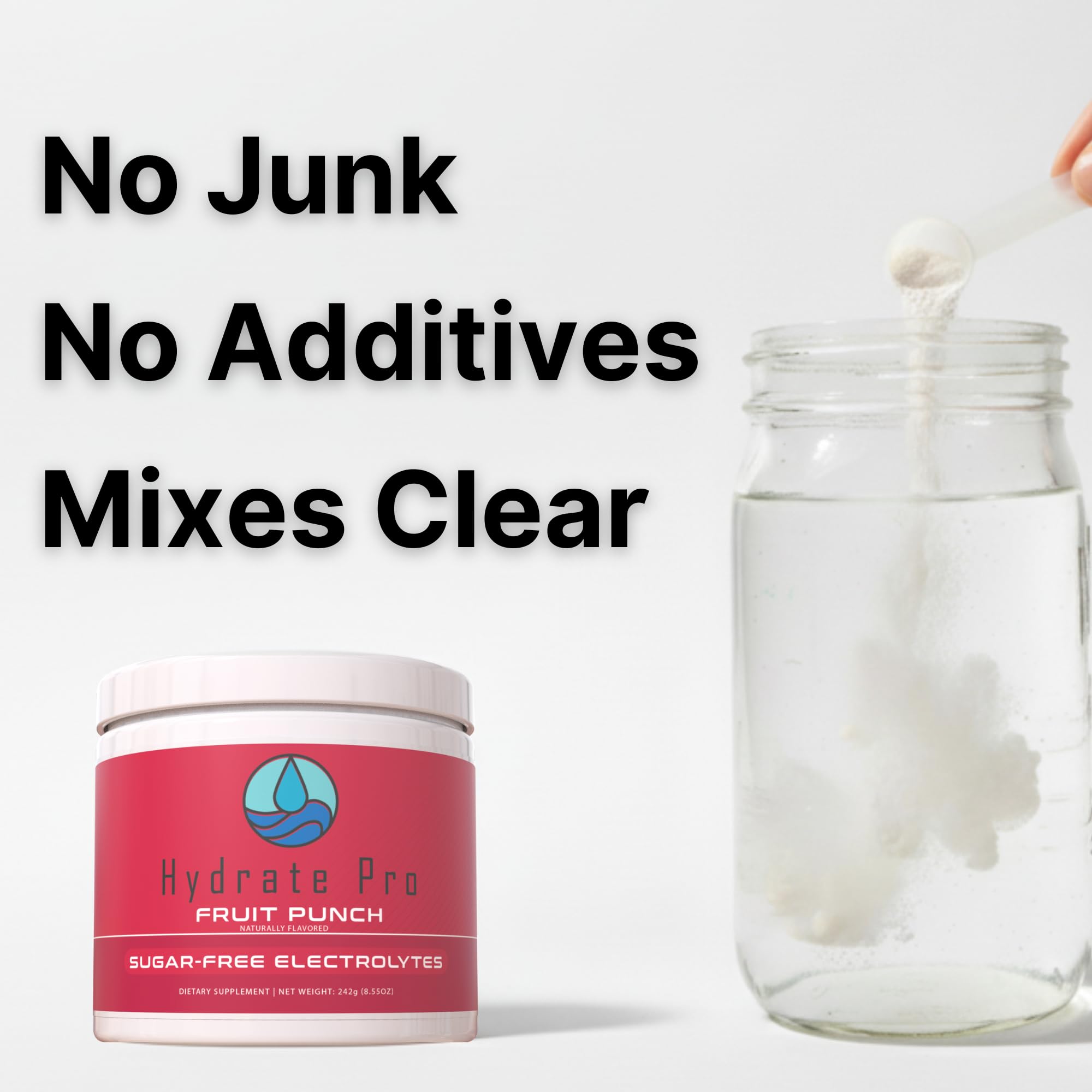 Hydrate Pro fruit punch flavor powder ready to mix for daily use