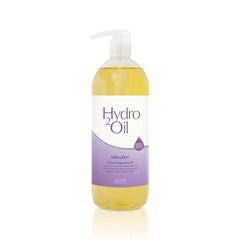 HYDRO 2 OIL relaxation massage oil bottle with a strong lavender scent for calming massages.