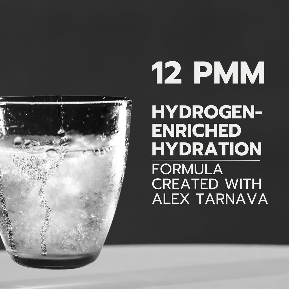 HYDRO HYDROGEN TABLETS in a 12 oz glass ready for hydration.