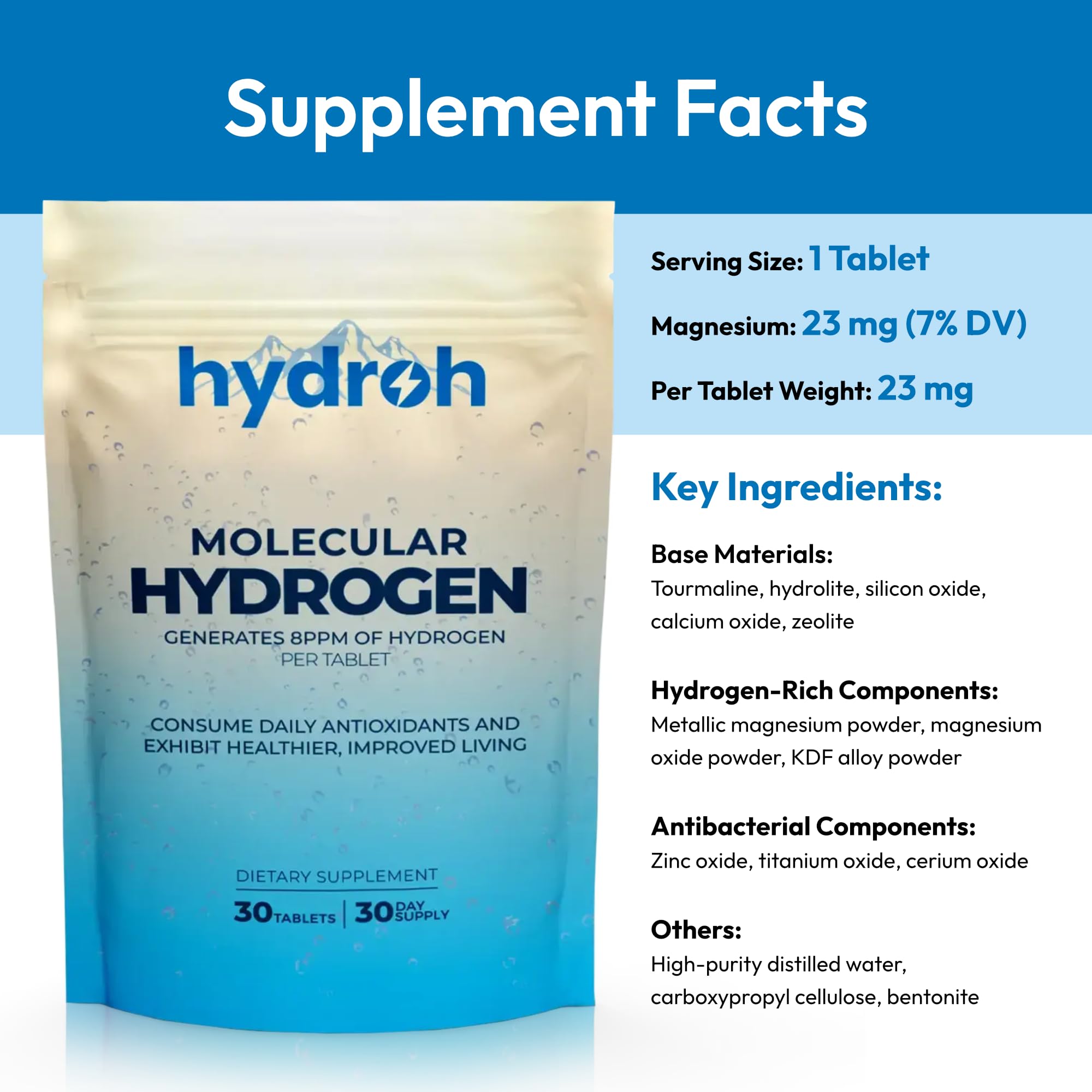 Hydroh hydrogen water is poured into a glass for refreshment.