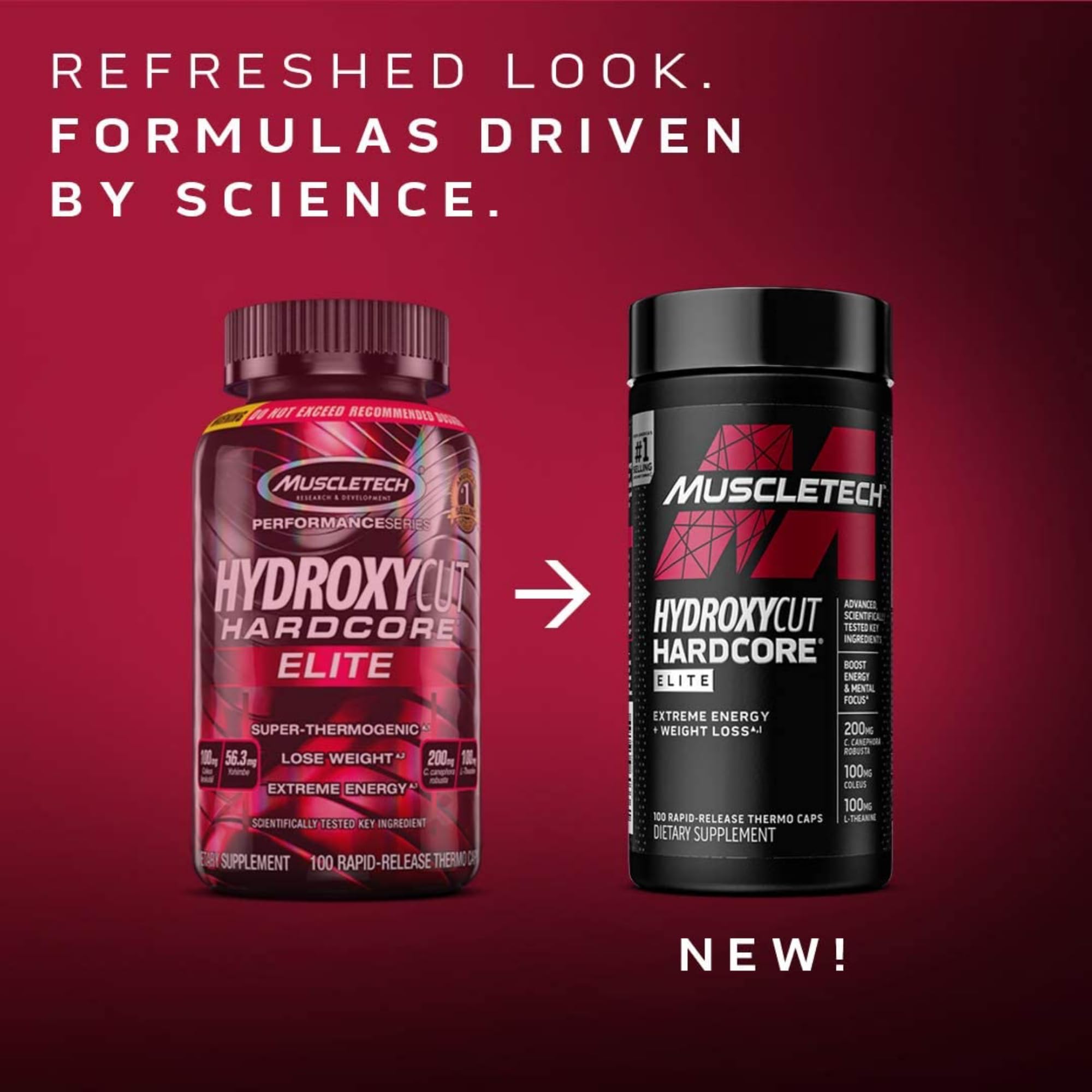Hydroxycut Hardcore Elite serving scoop ready for daily energy support