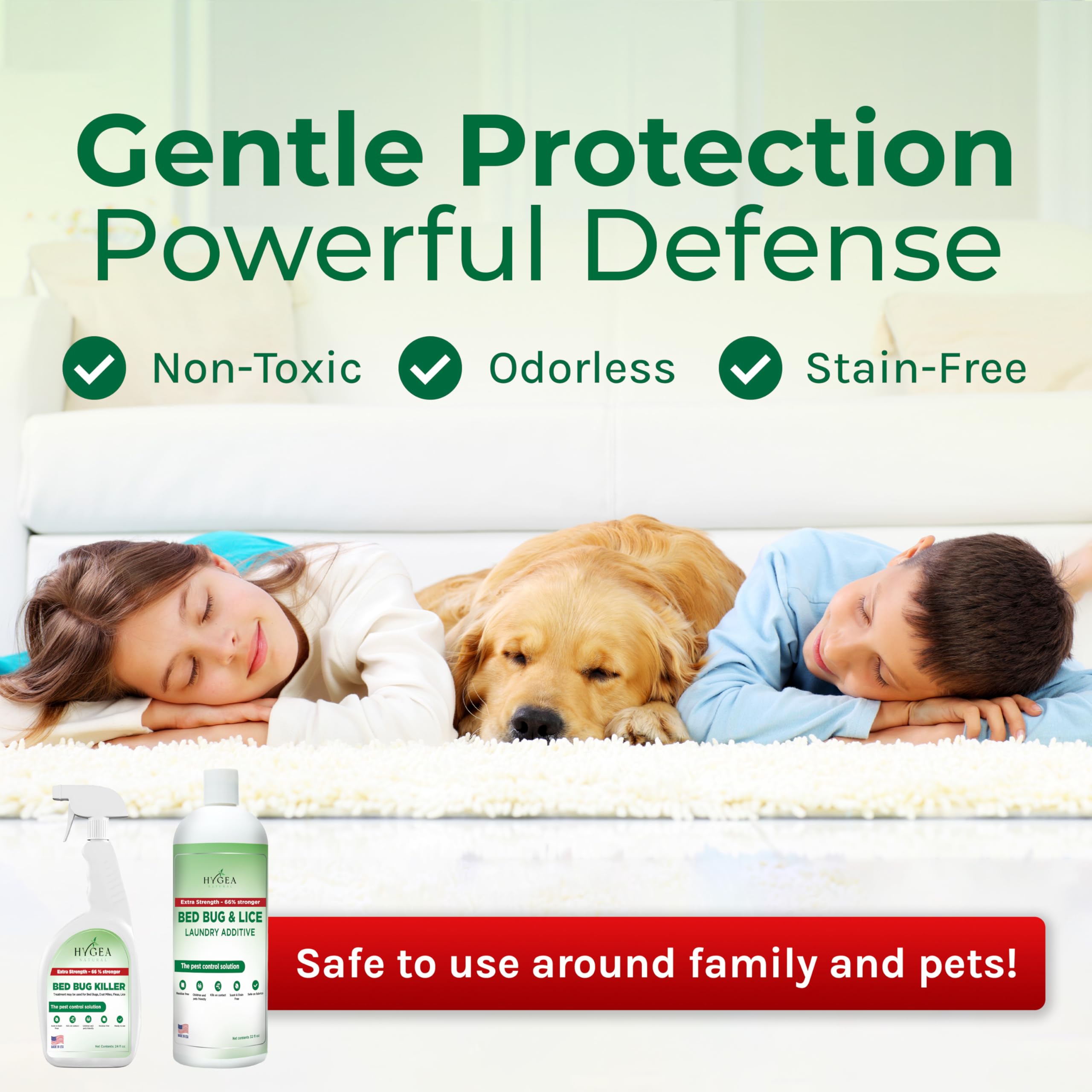 Hygea Natural Step-by-Step Treatment Guide pictured for clear directions.