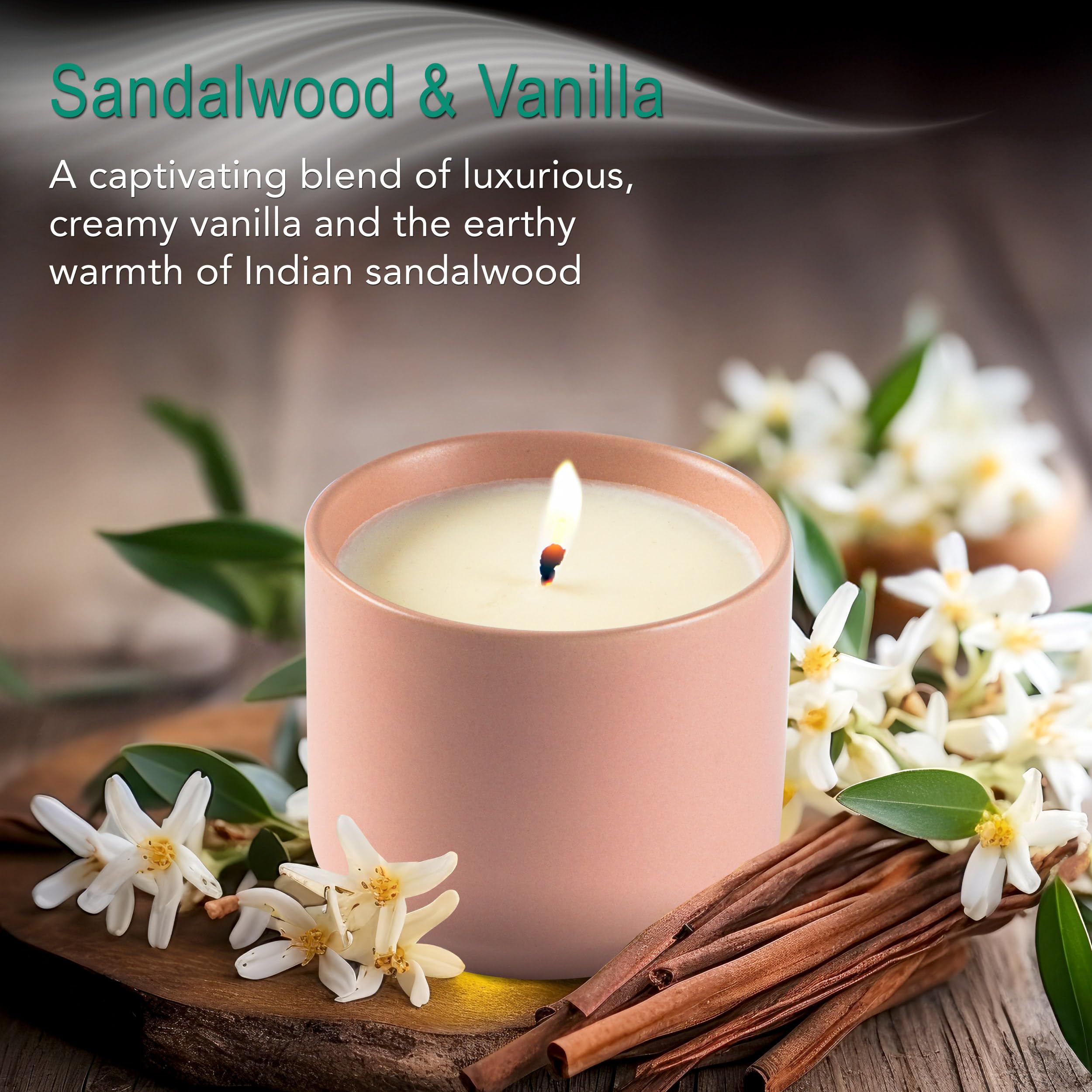 Hyggelight Adelyn candle showing 45-hour burn for extended ambiance.