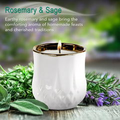Hyggelight Astrid white ceramic 9oz pot shown as premium container.