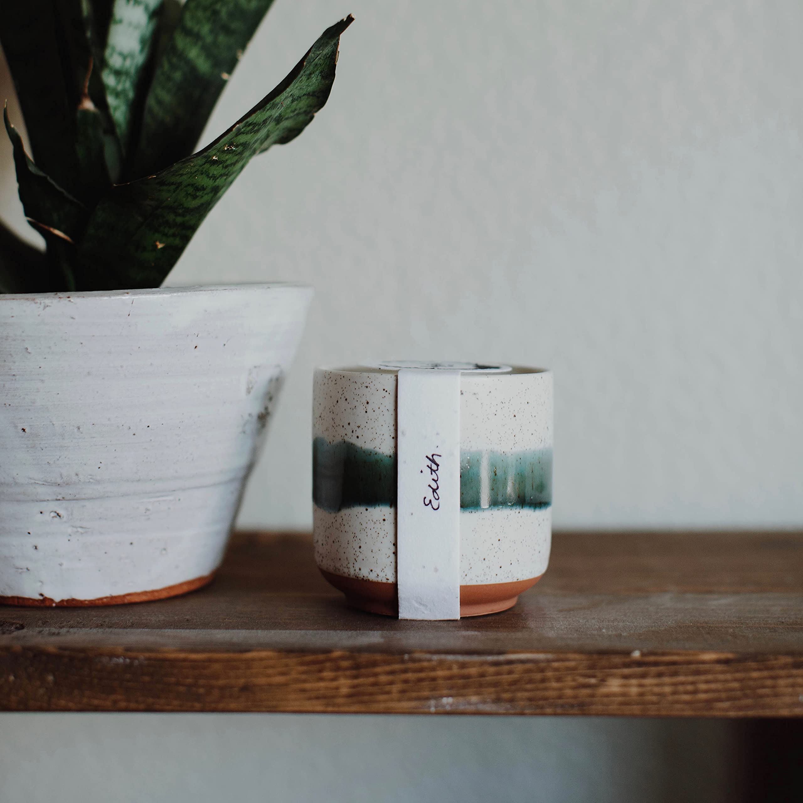Hyggelight Edith candle in a cozy room enhances atmosphere and mood.