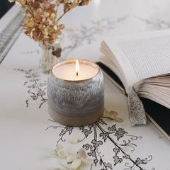 Hyggelight Greta living room ambience with sandalwood vanilla scent.