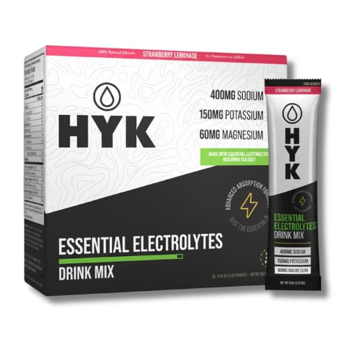 HYK Essential Electrolytes packets front view for easy daily hydration