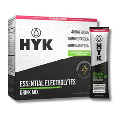 HYK Essential Electrolytes packets front view for easy daily hydration