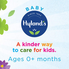 Hyland's Baby Oral Pain Relief packaging with dosing guide for caregivers