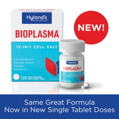 Hyland's Bioplasma tablets back view with 2-pack packaging