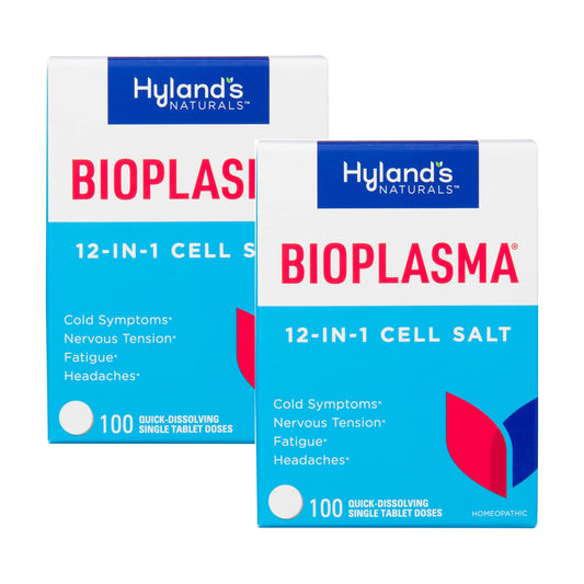 Hyland's Bioplasma tablets front view showing daily dose for balance