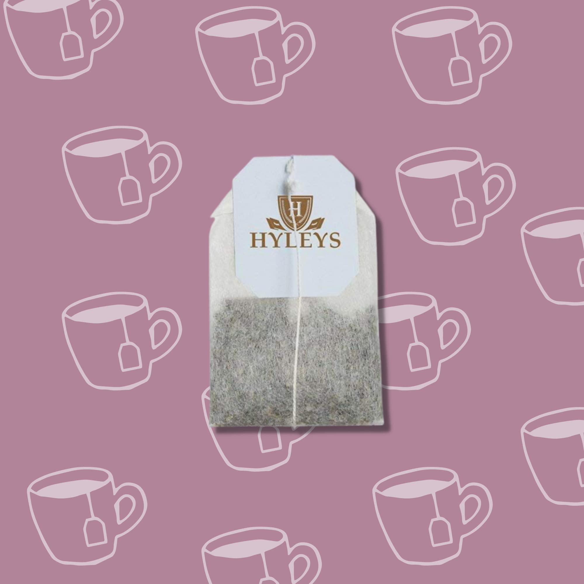 Herbal tea assortment image emphasizing Hyleys as a gut health option.