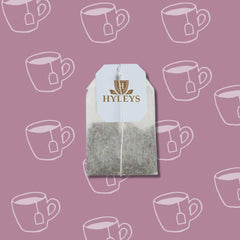 Herbal tea assortment image emphasizing Hyleys as a gut health option.