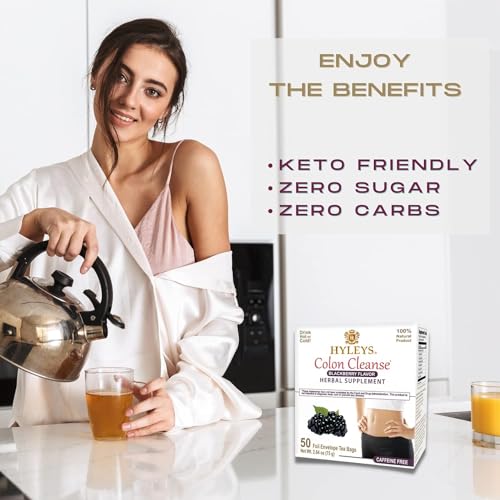 Dry herbal blend for Hyleys colon cleanse tea blackberry flavor.