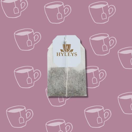 Hyleys Colon Cleanse Tea blackberry flavor with blackberry imagery suggests refreshing taste and gut-friendly routine.