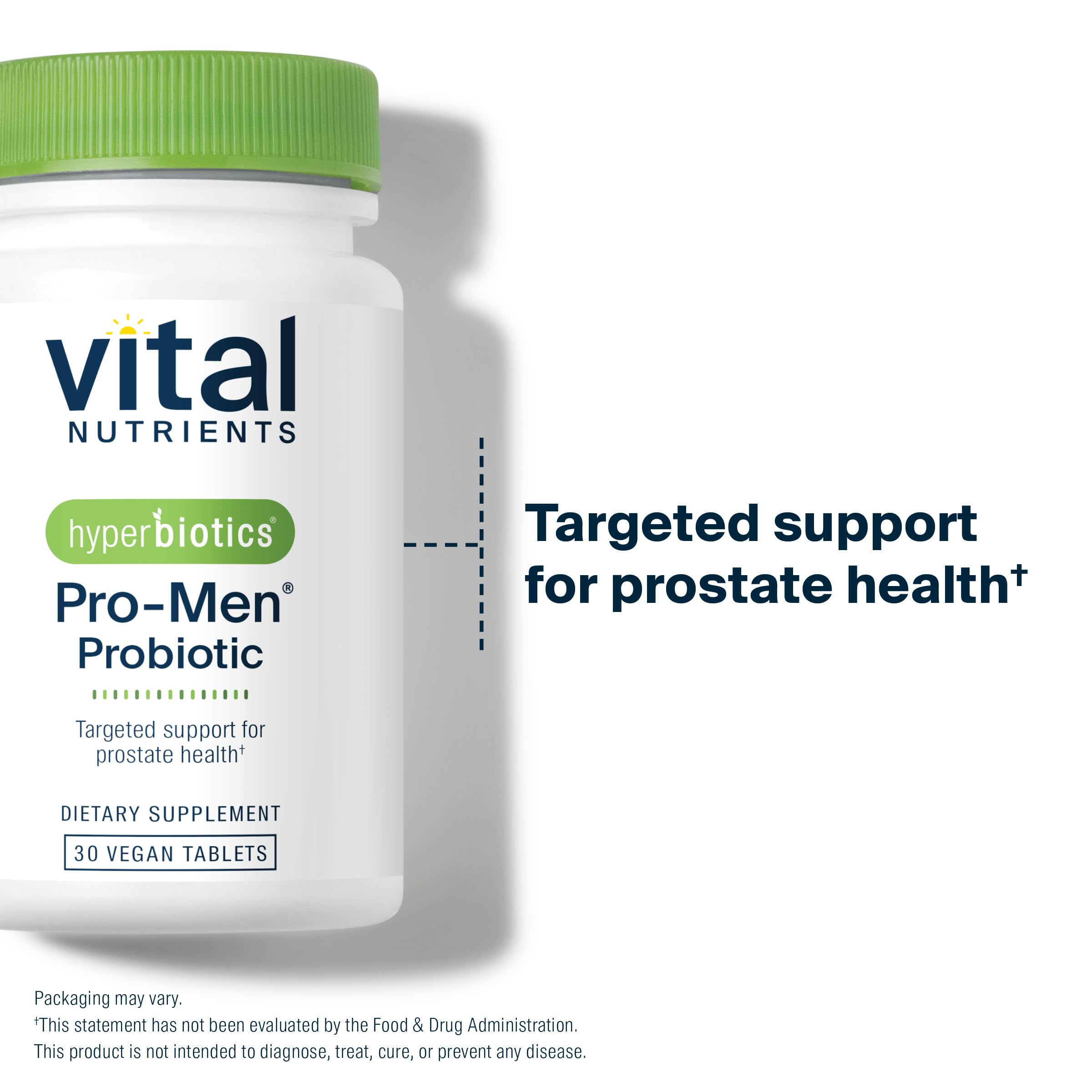 Six-strain probiotic blend with curcumin phytosome illustration.