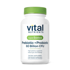 Hyperbiotics Vital Nutrients bottle front showing daily probiotic support for digestion