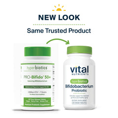 Hyperbiotics Vital Nutrients packaging artwork conveys trusted practitioner-backed quality