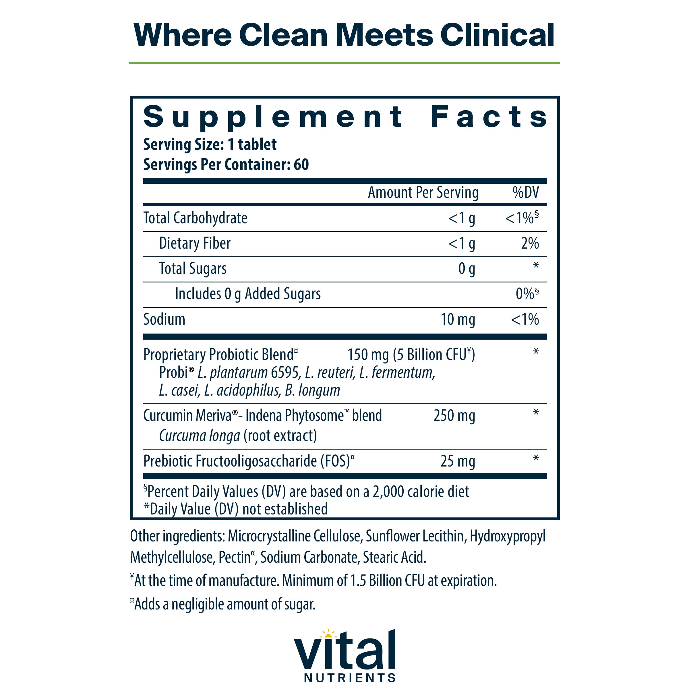 Hyperbiotics Vital Nutrients Pro Men bottle back with ingredients and allergen info
