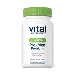 Hyperbiotics Vital Nutrients Pro Men bottle front for daily men's health.