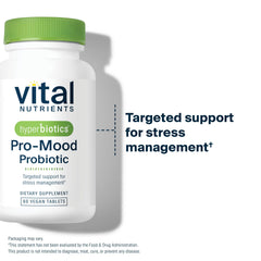 Hyperbiotics Vital Nutrients Pro Mood time-release technology illustration for gut delivery