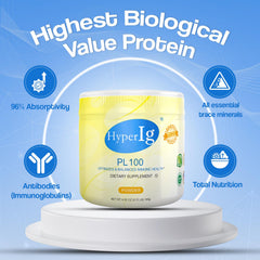 HYPERIG PL-100 yogurt bowl with powder for daily protein and digestion.