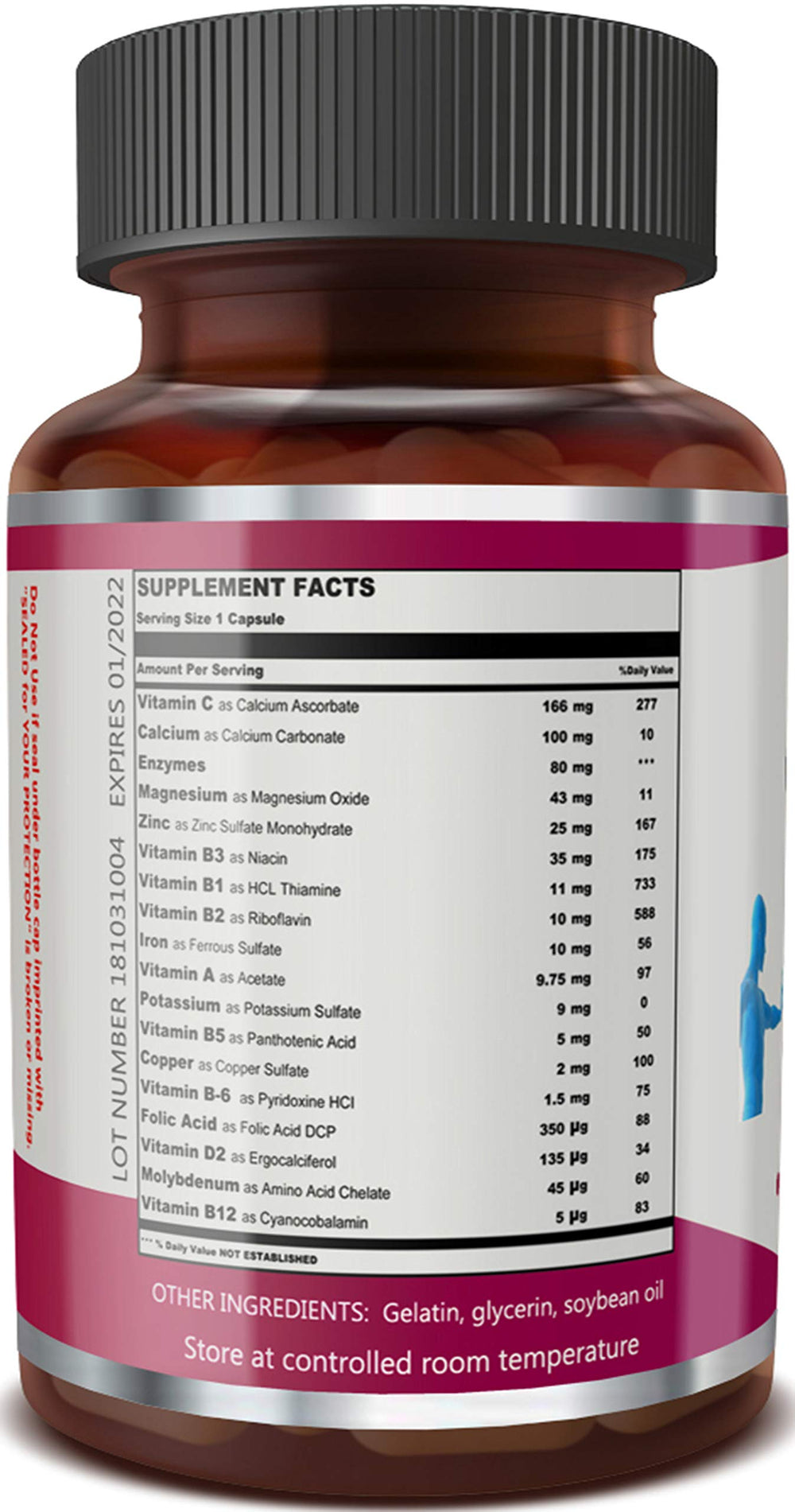 Capsules close-up of Hypernaturals OPTIMMUNER Plus for immune support.