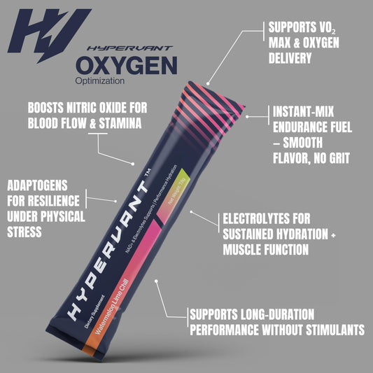 Hypervant Oxygen dissolving in water for a refreshing, sugar-free hydration.