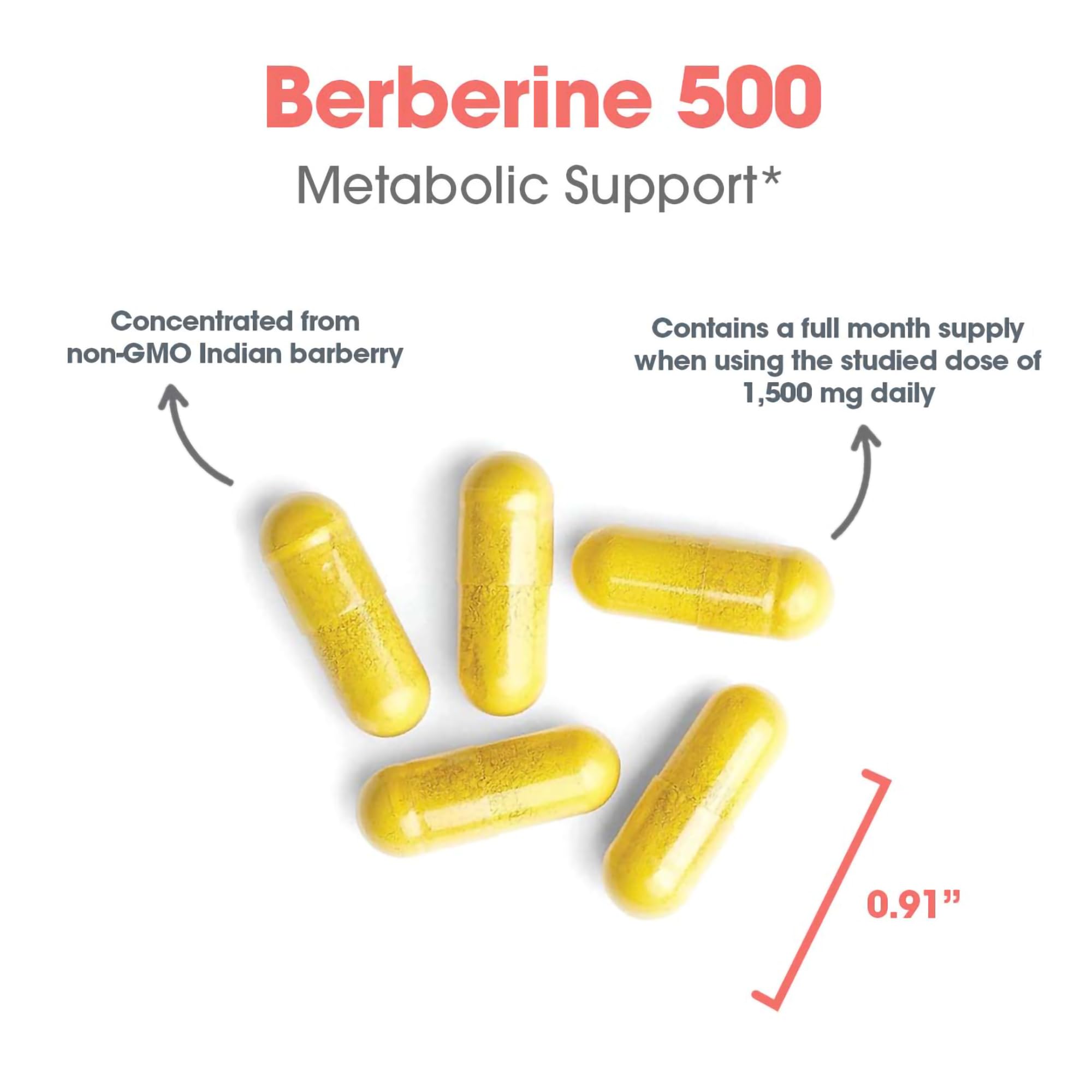 Hypoallergenic vegetarian capsules hold ARG's trusted berberine formula