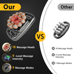 HYUVCX massage gun with 3000 RPM motor for deep tissue reach.