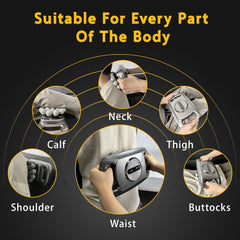 HYUVCX for legs, back, and shoulders massage sessions.