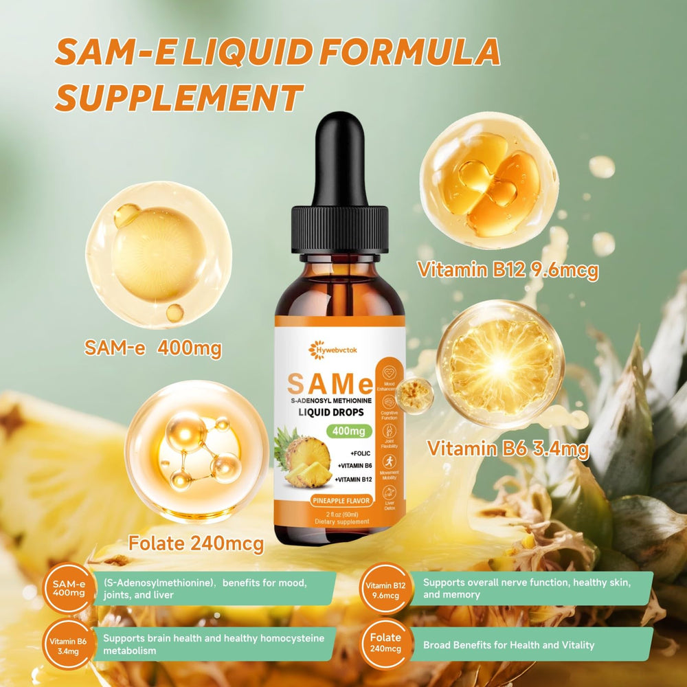 Hywebvctok SAM-E Drops dropper dispensing 2 ml for easy dosing