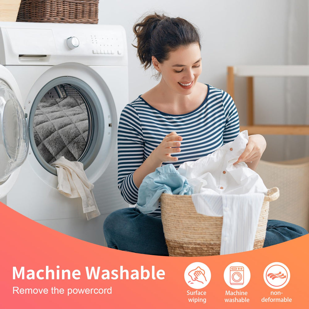 Hywecy machine-washable heating pad with soft fabric and easy care