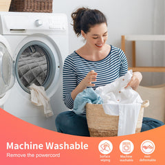Hywecy machine-washable heating pad with soft fabric and easy care