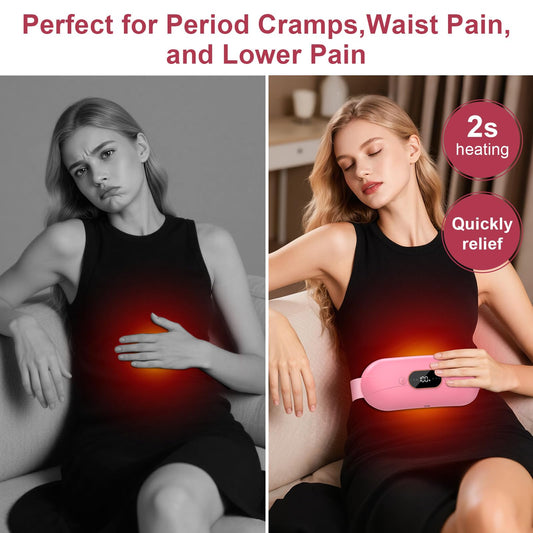 HZD cordless heating pad on back supports active use without wires