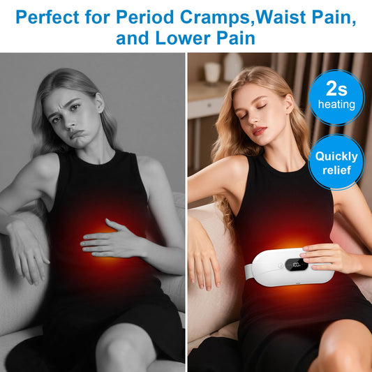 HZD 5-second heat delivers quick warmth to soothe cramps and back discomfort