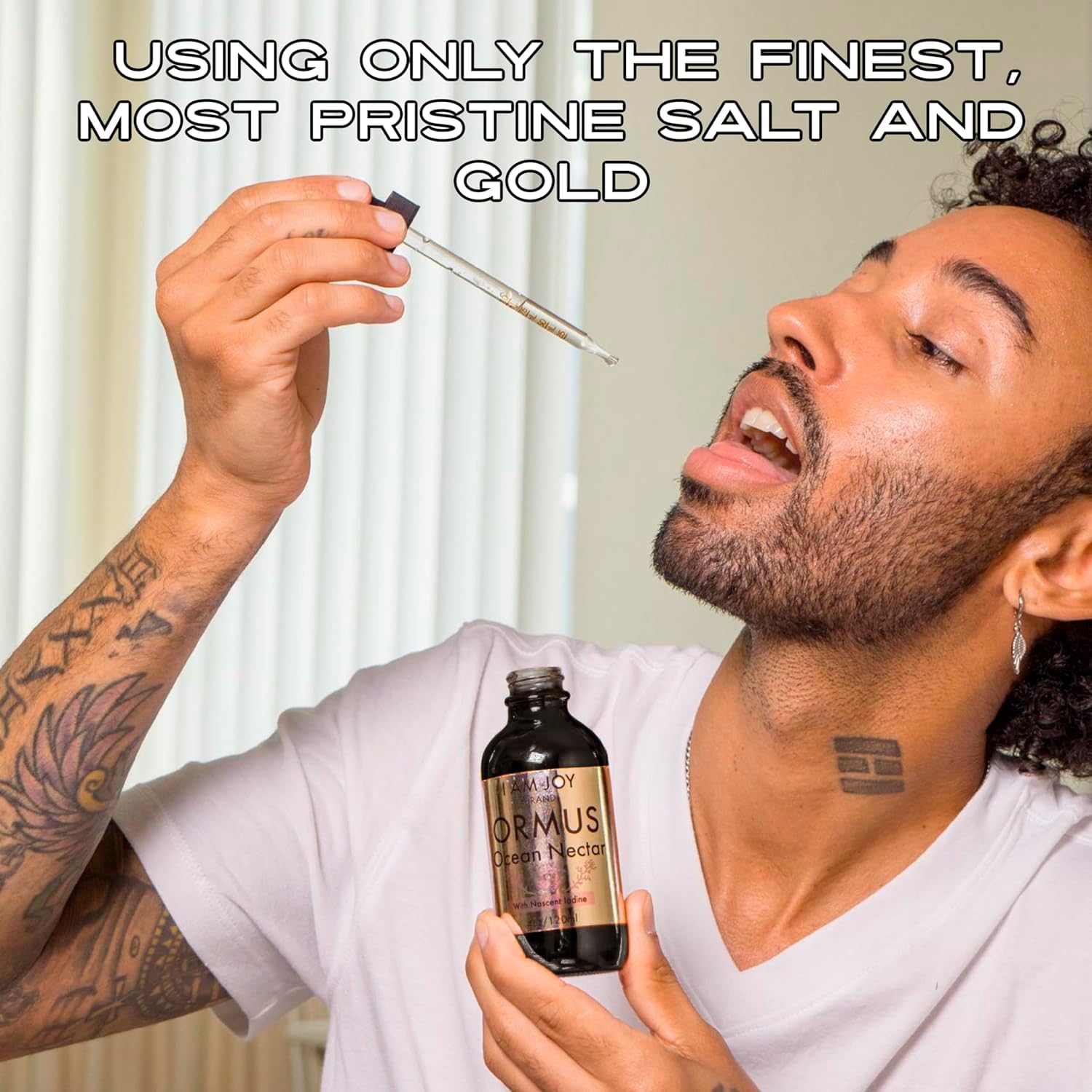 I Am Joy co. Ormus Ocean Nectar premium salt and gold blend.