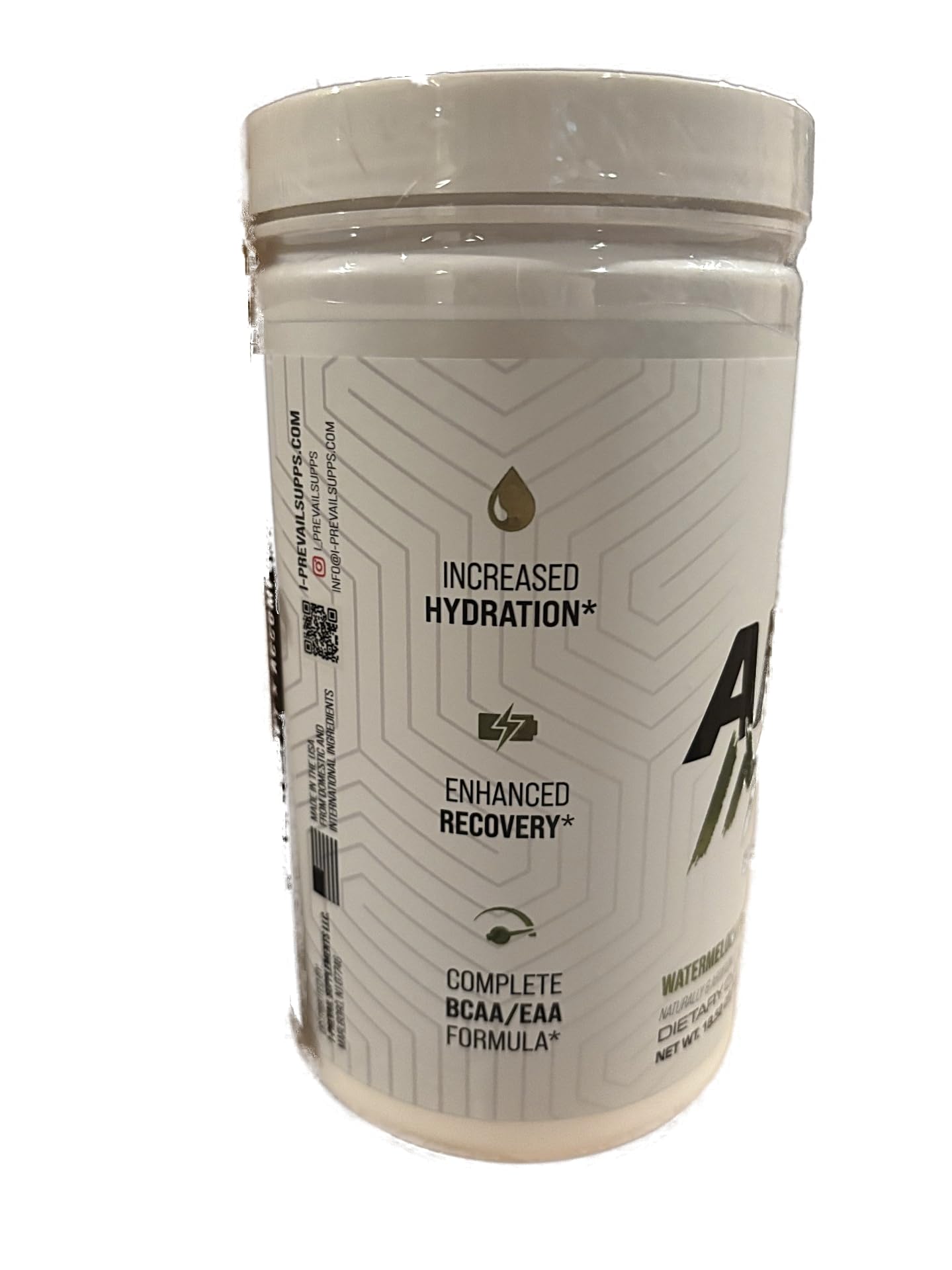 I-Prevail Amino Impact athlete in training with stimulant-free formula