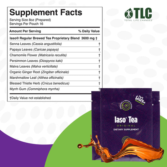 IASO Iaso Brewed Tea Original cup steeping for a relaxing, refreshing ritual