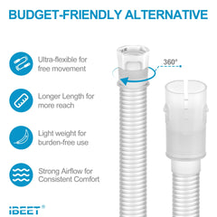 IBEET AirMini tubing features a flexible design for easy travel and storage
