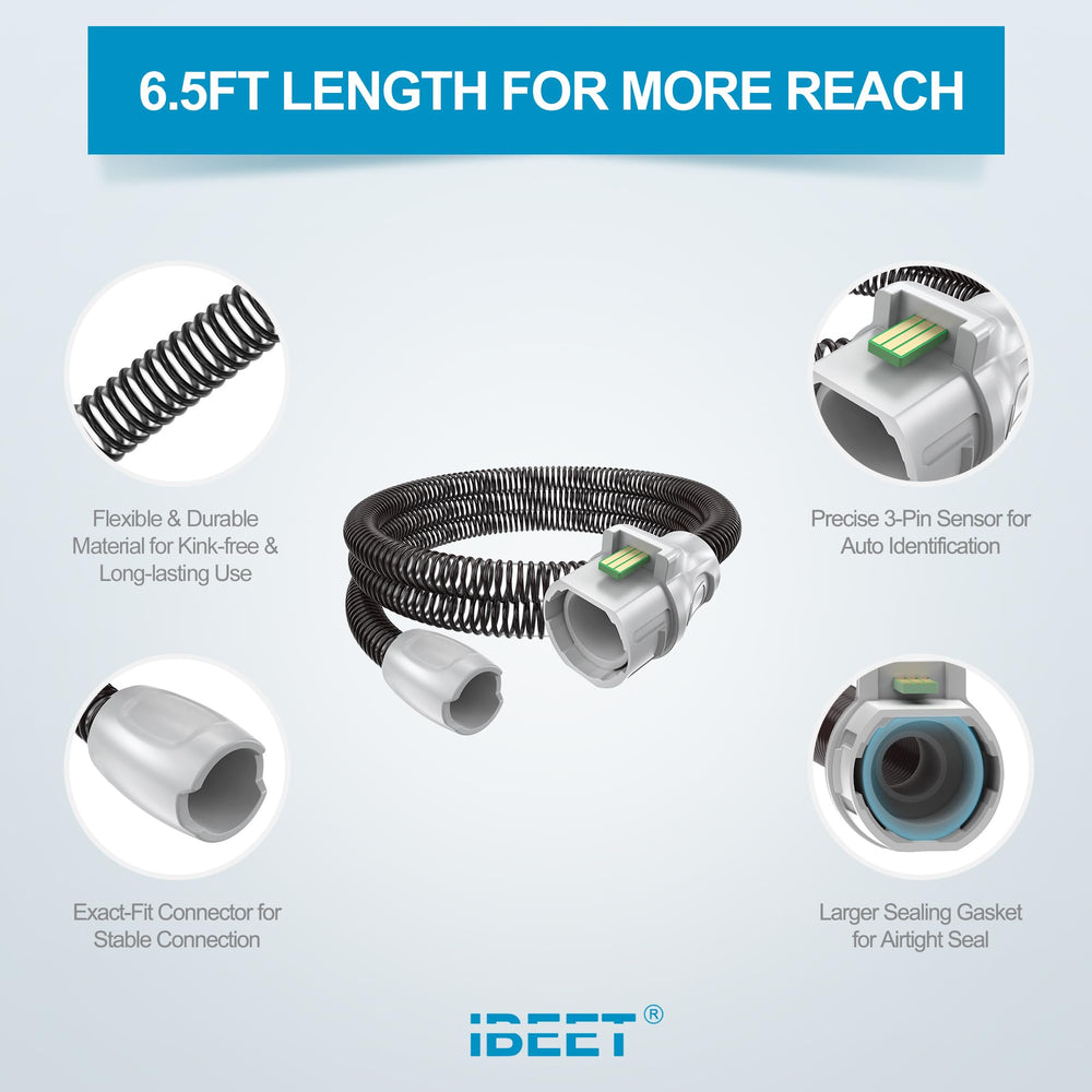 IBEET Airsense 10 hose illustrating no rainout concept