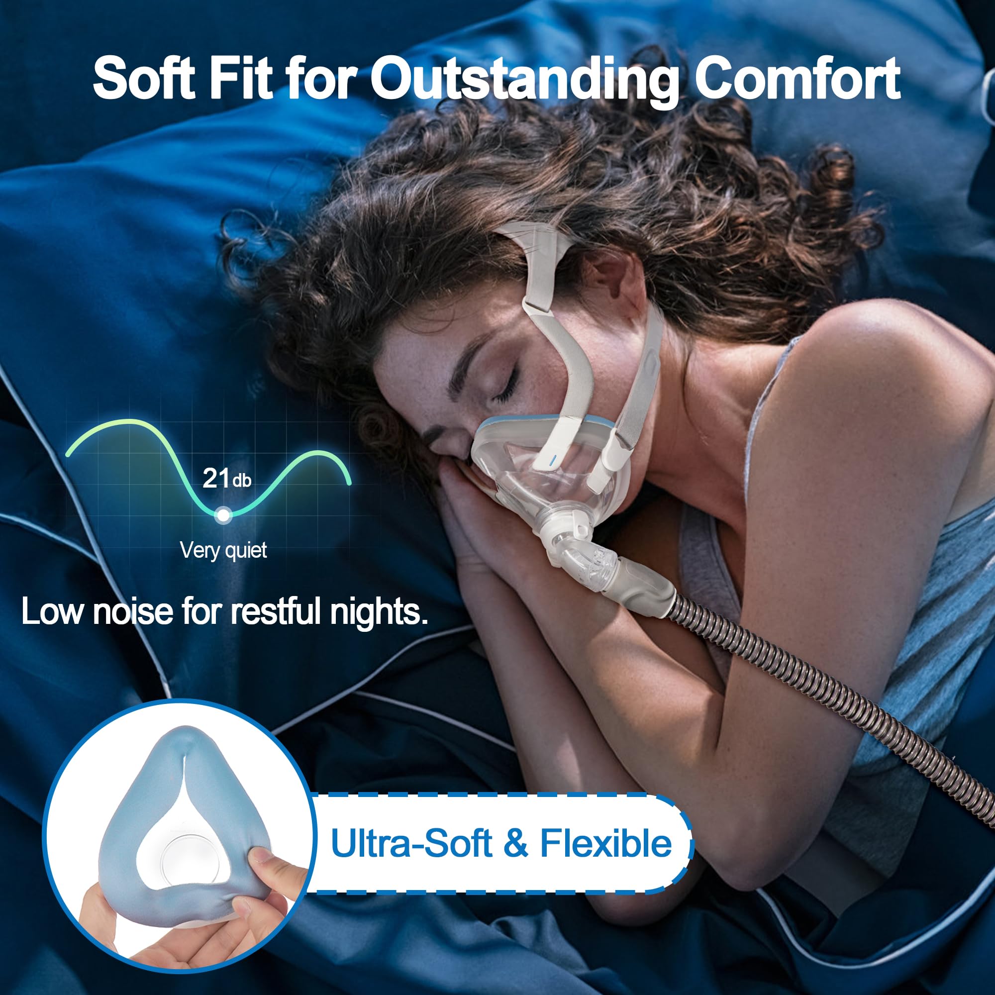 Blue IBEET cushion designed for summer use with skin-friendly comfort.