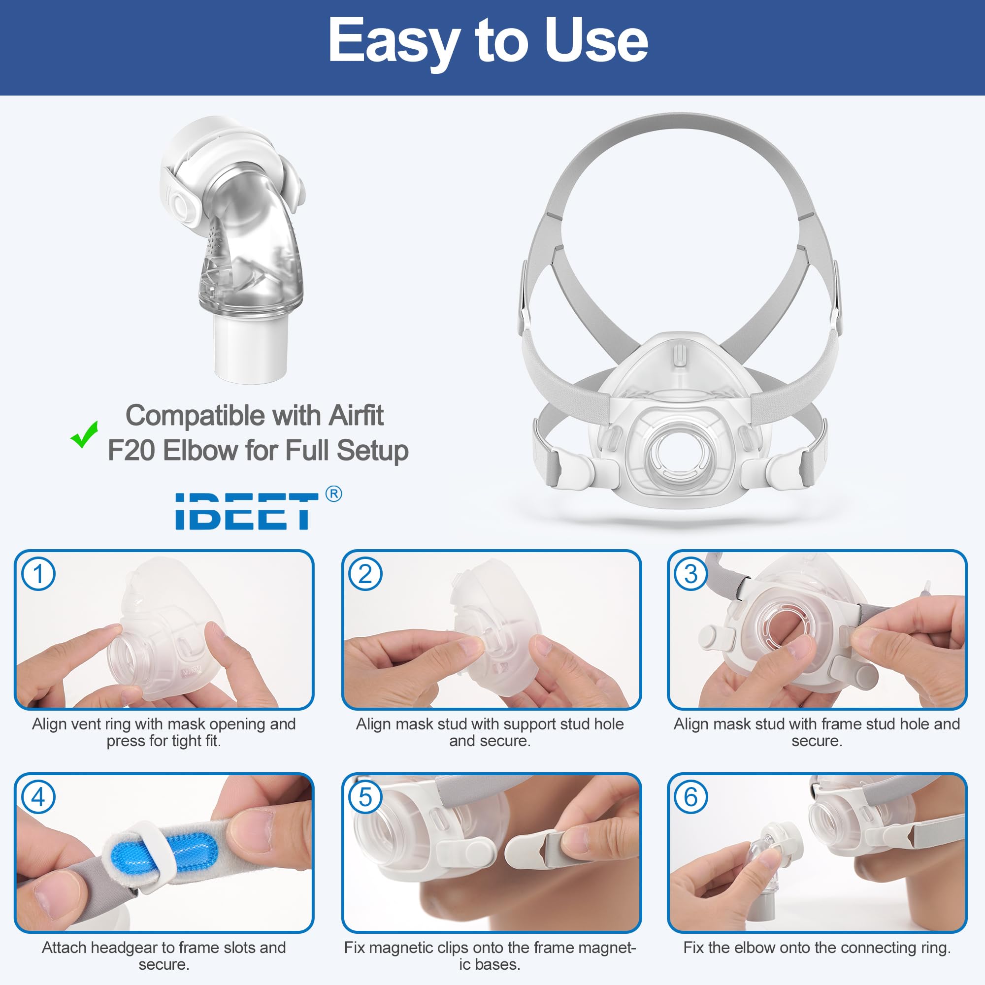 IBEET easy-cleaning CPAP accessory keeps gear tidy with mild soap and water.