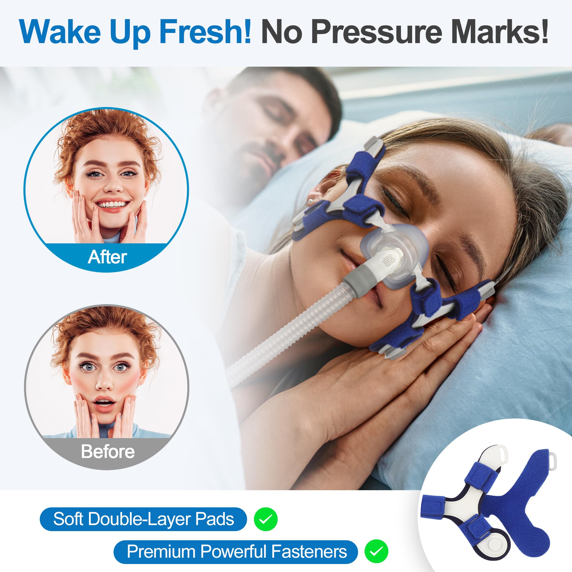 IBEET lightweight frame with soft padding minimizes facial marks during wear.