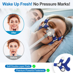 IBEET lightweight frame with soft padding reduces facial marks.