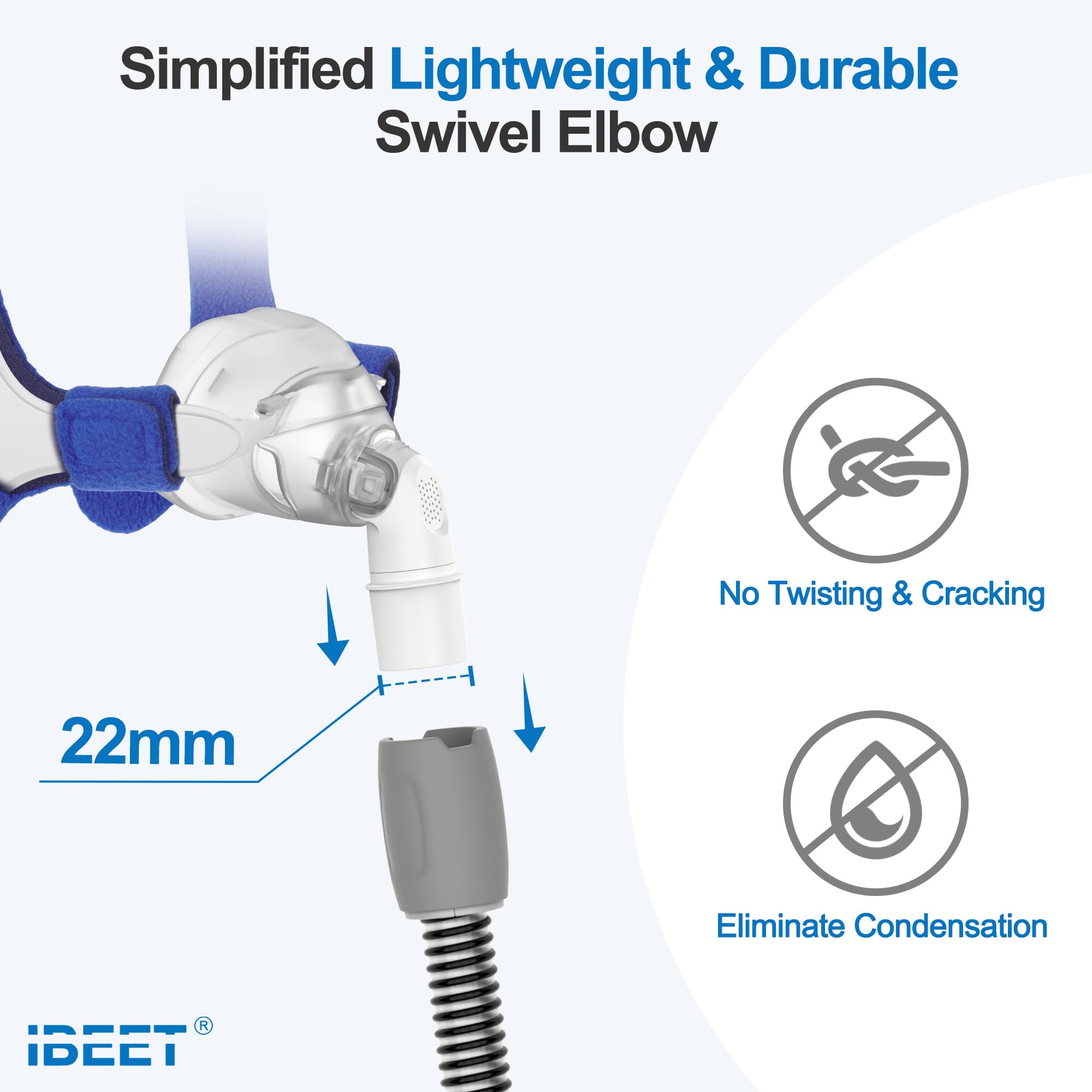 IBEET quick-release elbow enables fast hose detachment at night.
