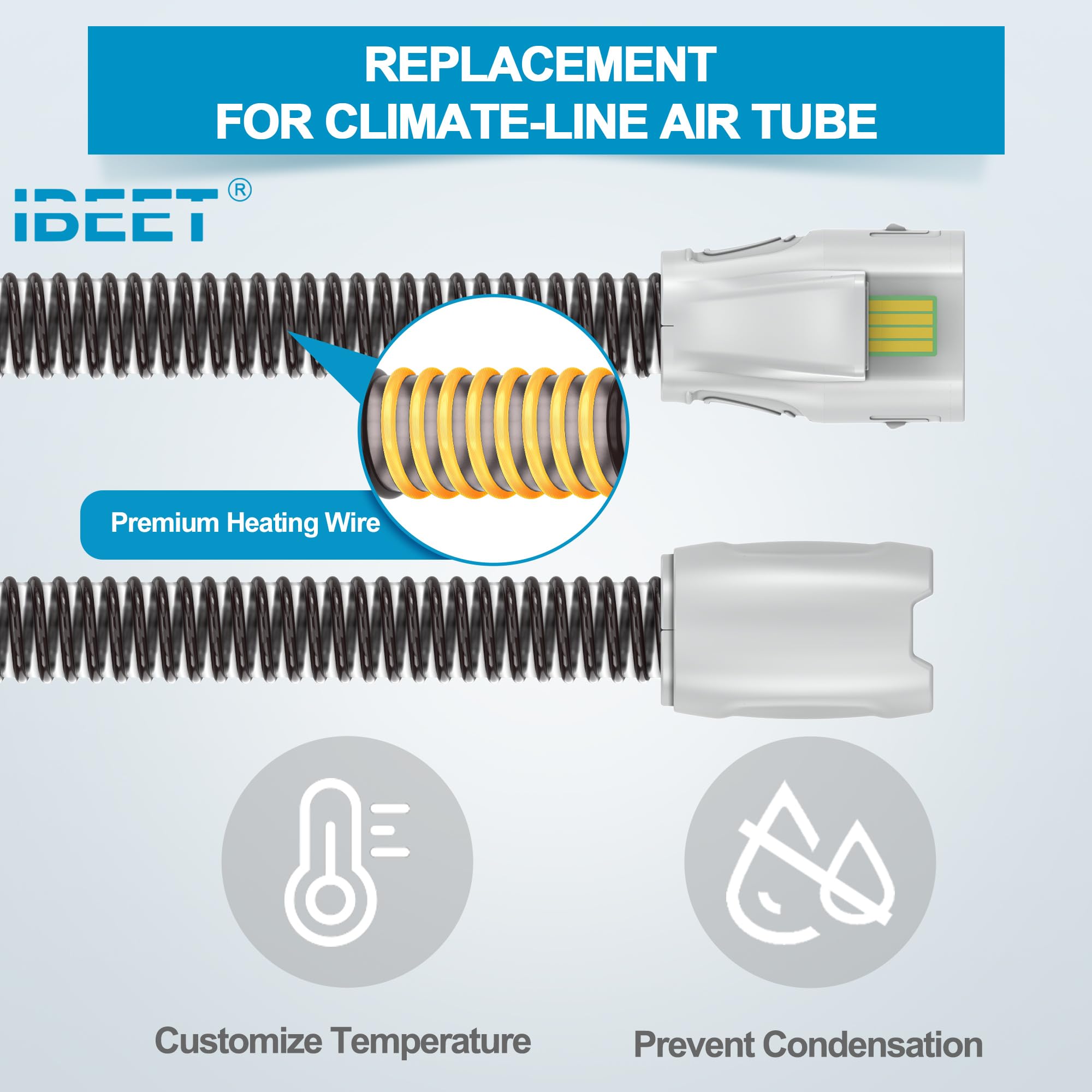 IBEET secure 22mm connector seal for AirSense 11 ensures reliable airflow.