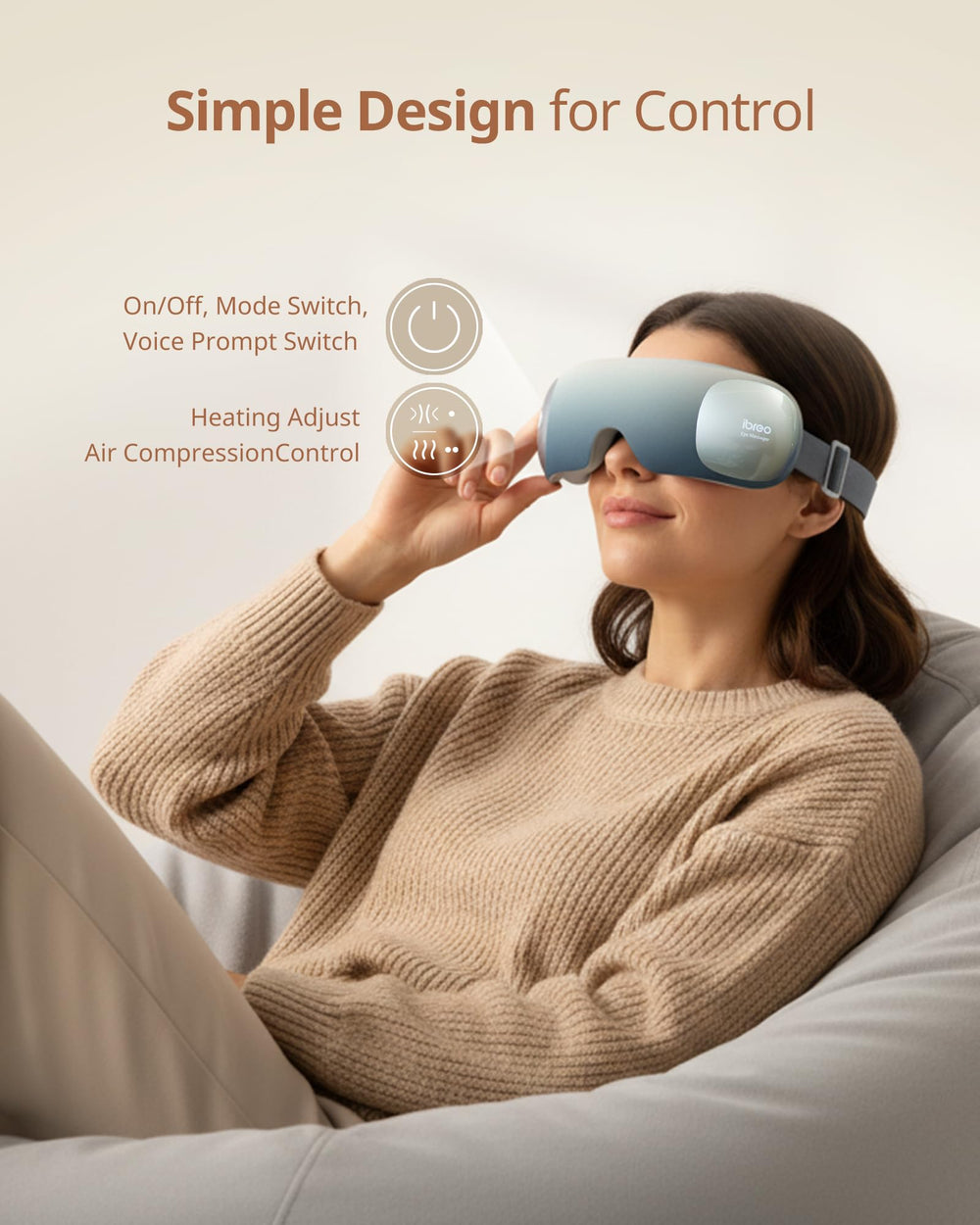 Ibreo adjustable headband ensures comfortable fit for all users