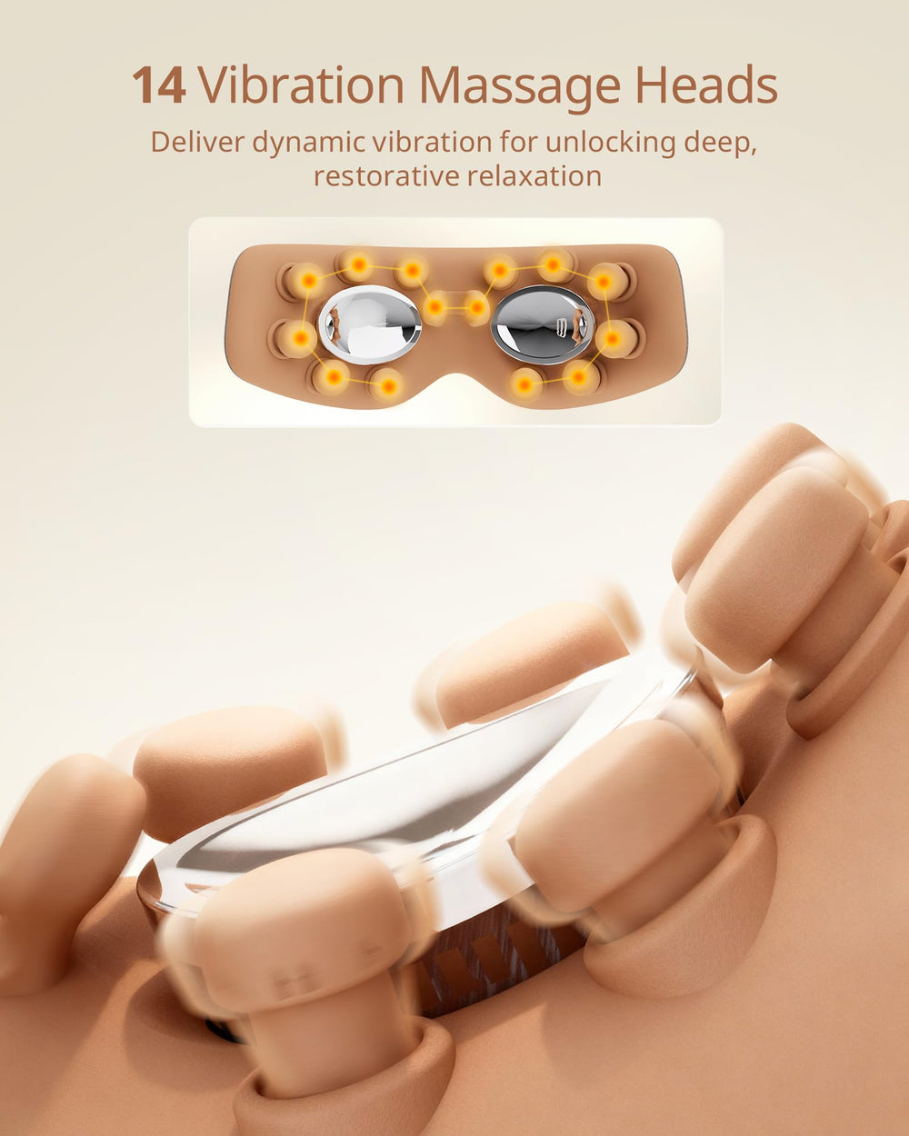 ibreo eye massager lightweight design sits softly over eyes for daily wear